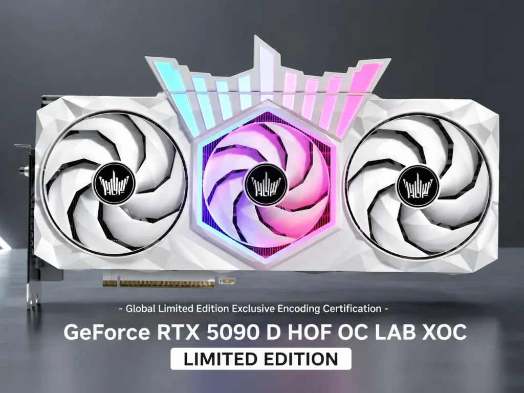 Galax RTX 5090D Becomes First Blackwell GPU to Break 4GHz 3 Limited Edition GALAX GeForce RTX 5090D HOF OC LAB XOC graphics card.