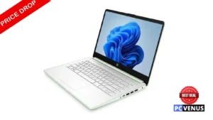 HP 14-Inch Copilot AI Laptop Drops to $279.99, Near Its Lowest Tracked Price 4 HP 14 Copilot AI laptop in silver with Windows 11 display shown during a limited-time price drop deal