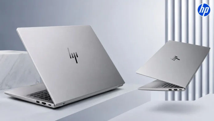 HP ZBook X 16 G2ig mobile workstation shown from rear and angled views with a silver aluminum chassis.