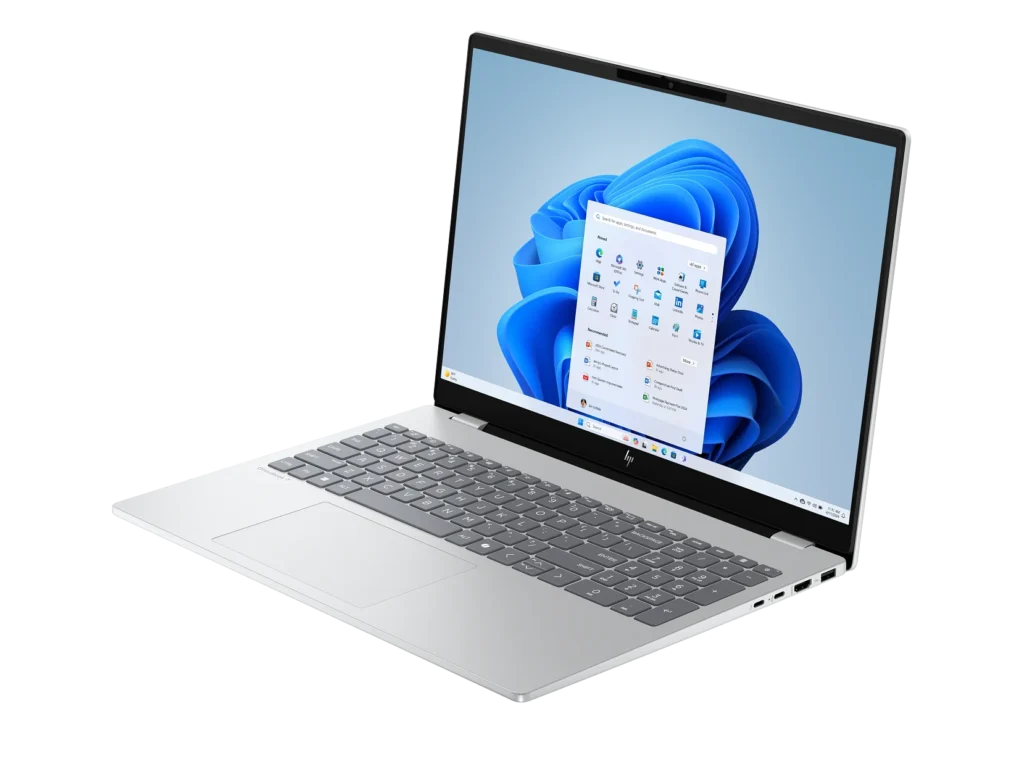 HP Introduces 16 Inch OmniBook 7 With Intel Panther Lake, and B390 Graphics 2 Angled view of HP OmniBook 7.