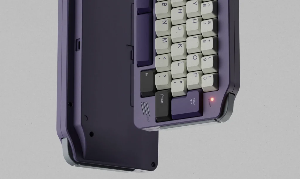 KeyBoy Advance Keyboard Opens Group Buy at $275 3 Purple KeyBoy Advance mechanical keyboard featuring a retro handheld-inspired case with compact mechanical keys.