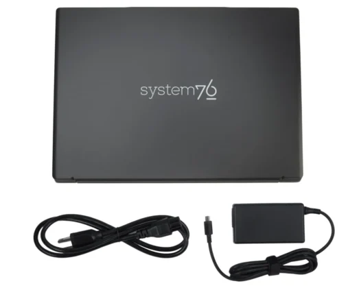 System76 Lemur Pro with charger.