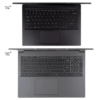 14-inch and 16-inch keyboards.