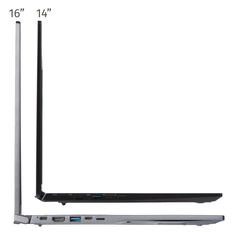 Side profile of the Lemur Pro.