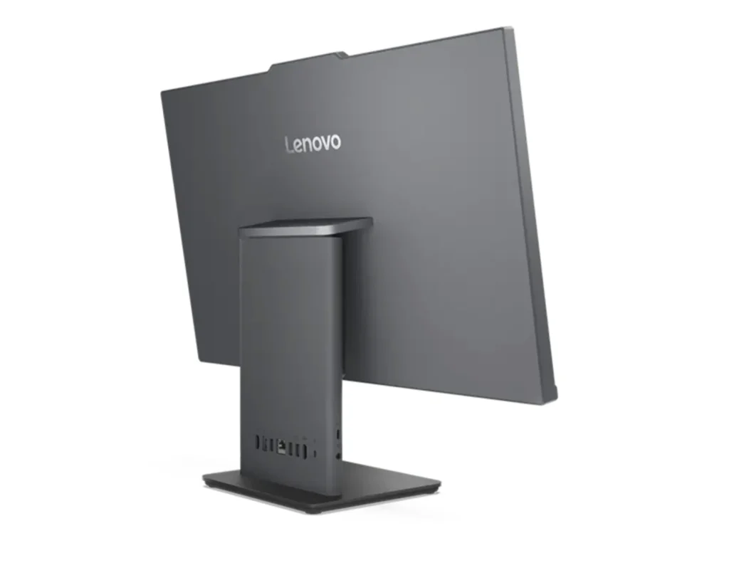 Lenovo Releases ThinkCentre Neo 50a Gen 6 Globally With Intel Core Ultra 2 Front and rear view of the Lenovo ThinkCentre Neo 50a Gen 6 all-in-one desktop computer.