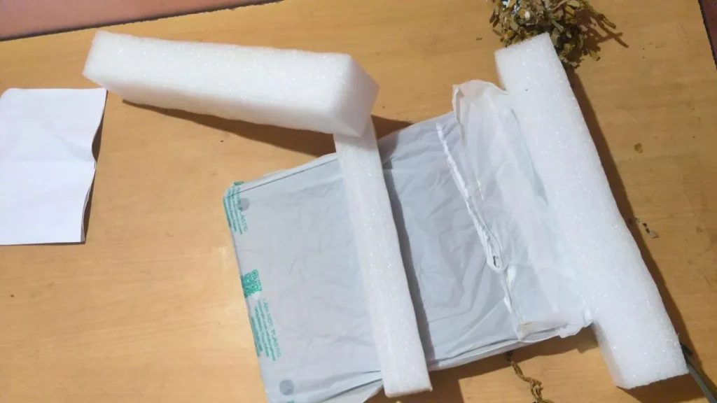I Bought a Renewed MacBook Pro 16-inch (2019) for Under $500 2 Protective foam packaging used to ship the renewed MacBook Pro 16-inch (2019)