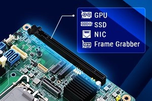 AAEON Launches MIX-Q870A1 Motherboard With Intel Core Ultra 200S and 36 TOPS AI 4 Close-up of the MIX-Q870A1 motherboard showing the PCIe x16 expansion slot for GPUs, SSDs, network cards, and frame grabbers.