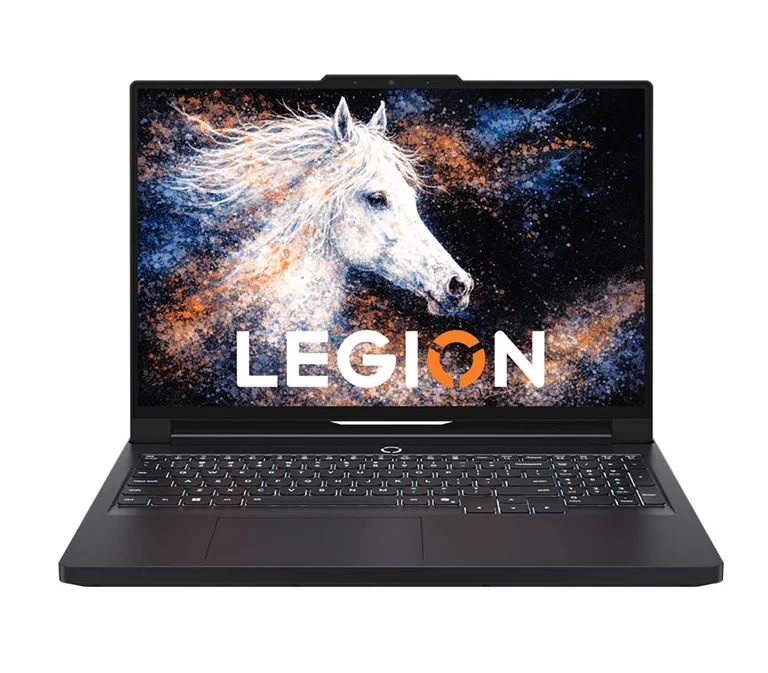 Front view of the Lenovo Legion R9000P gaming laptop with a 16-inch display.