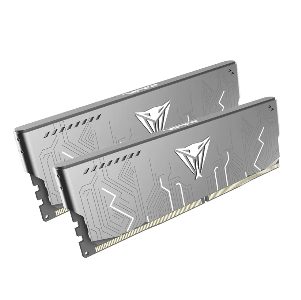 Two Patriot Viper Steel 5 Infinite DDR5 memory modules in a dual-channel kit.