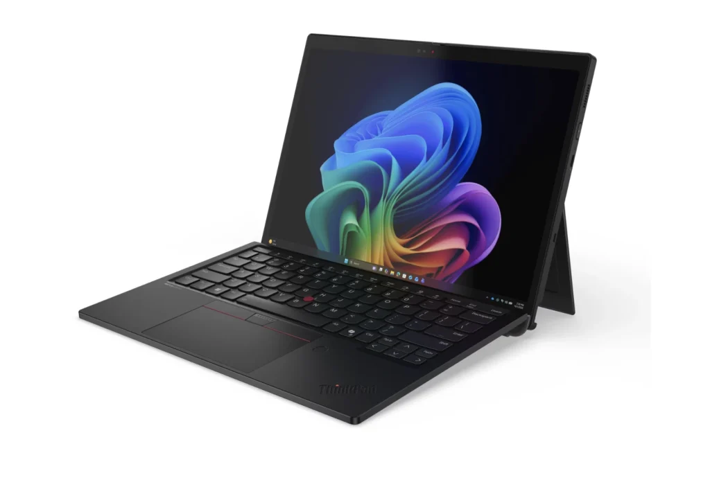 Lenovo ThinkPad X13 Detachable Gen 1 attached to its detachable keyboard in laptop mode.
