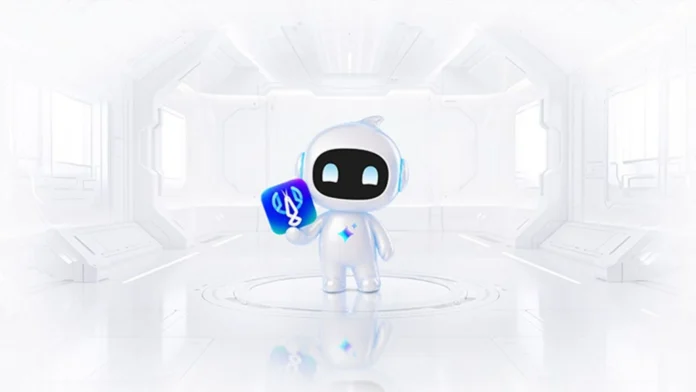Zenni Claw Beta AI assistant mascot holding the Zenni Claw app icon in a futuristic white environment.